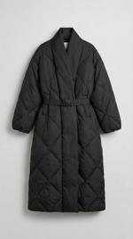 Пуховик длинный с поясом ROMMY