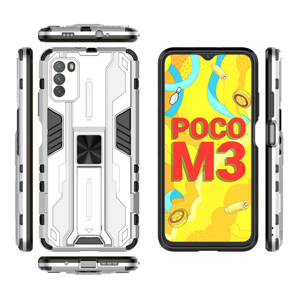 Противоударный чехол с подставкой Transformer для Xiaomi Poco M3