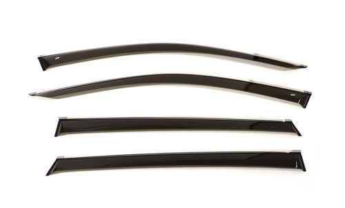 Дефлекторы боковых окон Cobra Tuning на JAC S7 5d 2020 хромированный молдинг арт.J30520CR