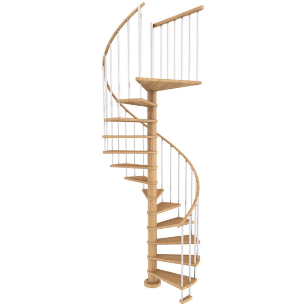 Винтовая лестница P&amp;H Spiral Color 140 бук