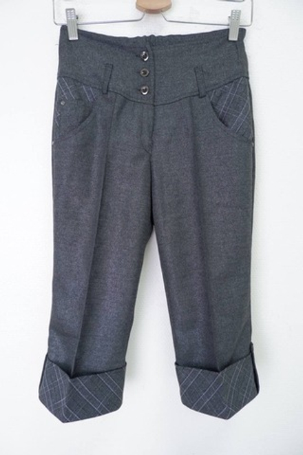 Бриджи с подворотом 42 размер