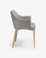 Стул Danai серый тканевый