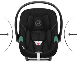 Коляска Cybex Balios S Lux TPE complete Aton S2 Moon Black 3 в 1 Chocolate Brown с дождевиками