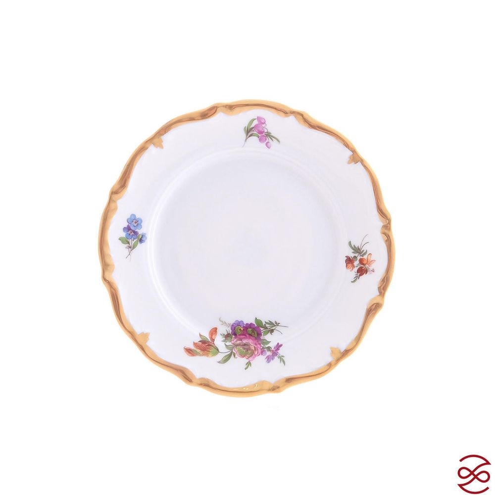Набор тарелок Queen's Crown Мейсенский букет 17 см