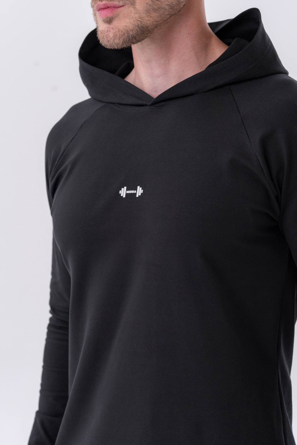 Кофта LONG-SLEEVE T-SHIRT WITH A HOODIE 330
Черная