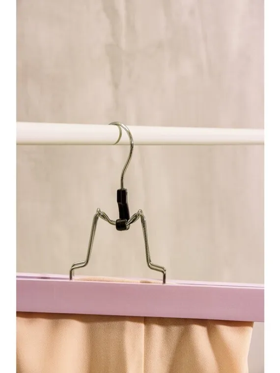 Вешалка деревянная для брюк и юбок SAVANNA «Тэри», 30×16×2 см, цвет сиреневый