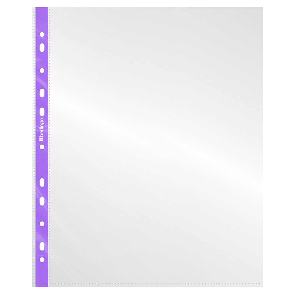 Папка-вкладыш с перфорацией Berlingo "Mirror", А4, 50мкм, глянцевая 100 шт.