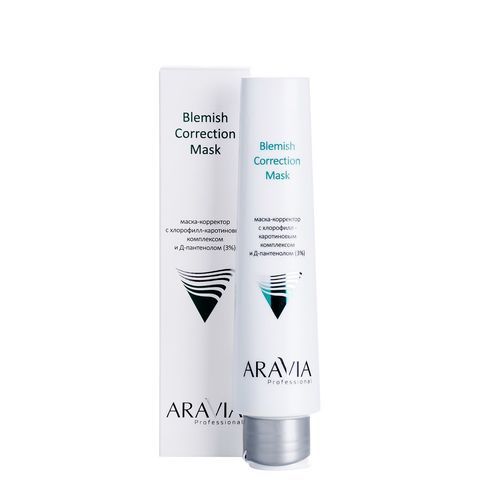 Маска-корректор против несовершенств Blemish Correction Mask, 100 мл, ARAVIA Professional