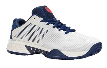 Мужские теннисные кроссовки K-Swiss Hypercourt Express 2 HB - blanc de blanc/blue opal/lollipop