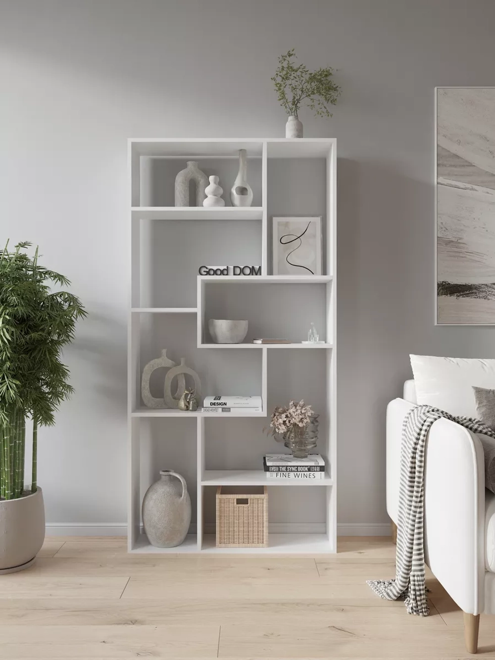 Стеллаж перегородка для зонирования