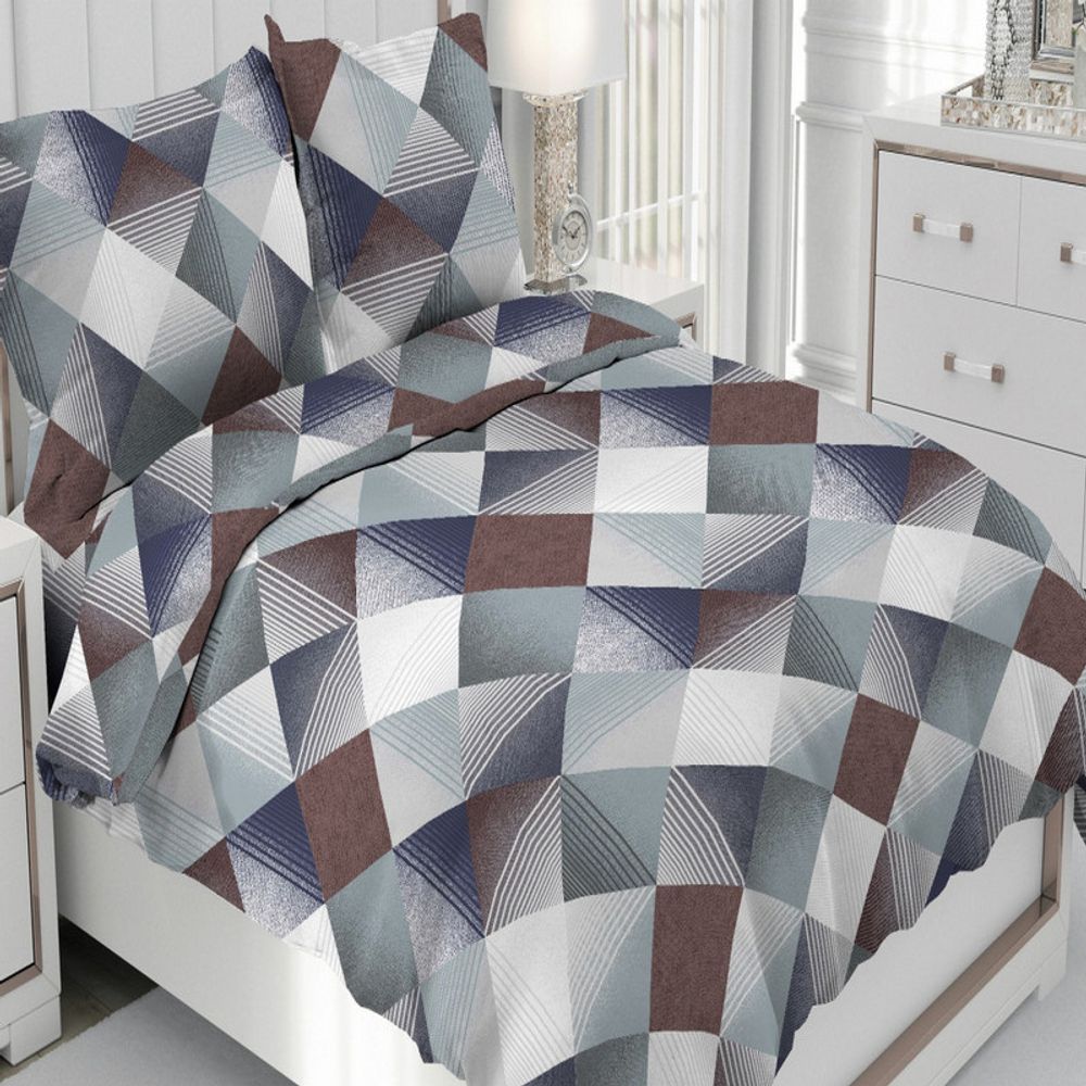 Комплект постельного белья "ВЛ. КОРНЕТ", бязь, 100% хлопок, Россия.