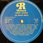 Frankie Vaughan ‎– 100 Golden Greats 2LP (Англия 1977г.) Т