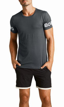 Футболка мужская теннисная Björn Borg Tee M - grey shade
