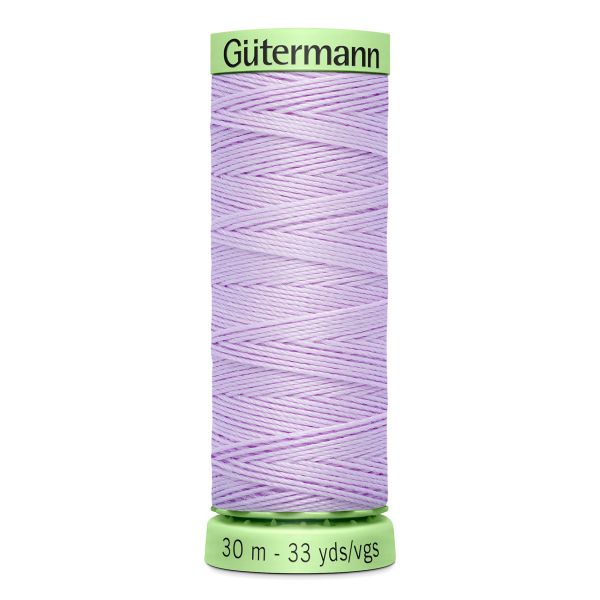 Нитки отделочные Gutermann Top Stitch 30 (30 метров), 5 кат. | 442 бело-лавандовый