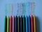 Мелки восковые, 12 цветов, круглый