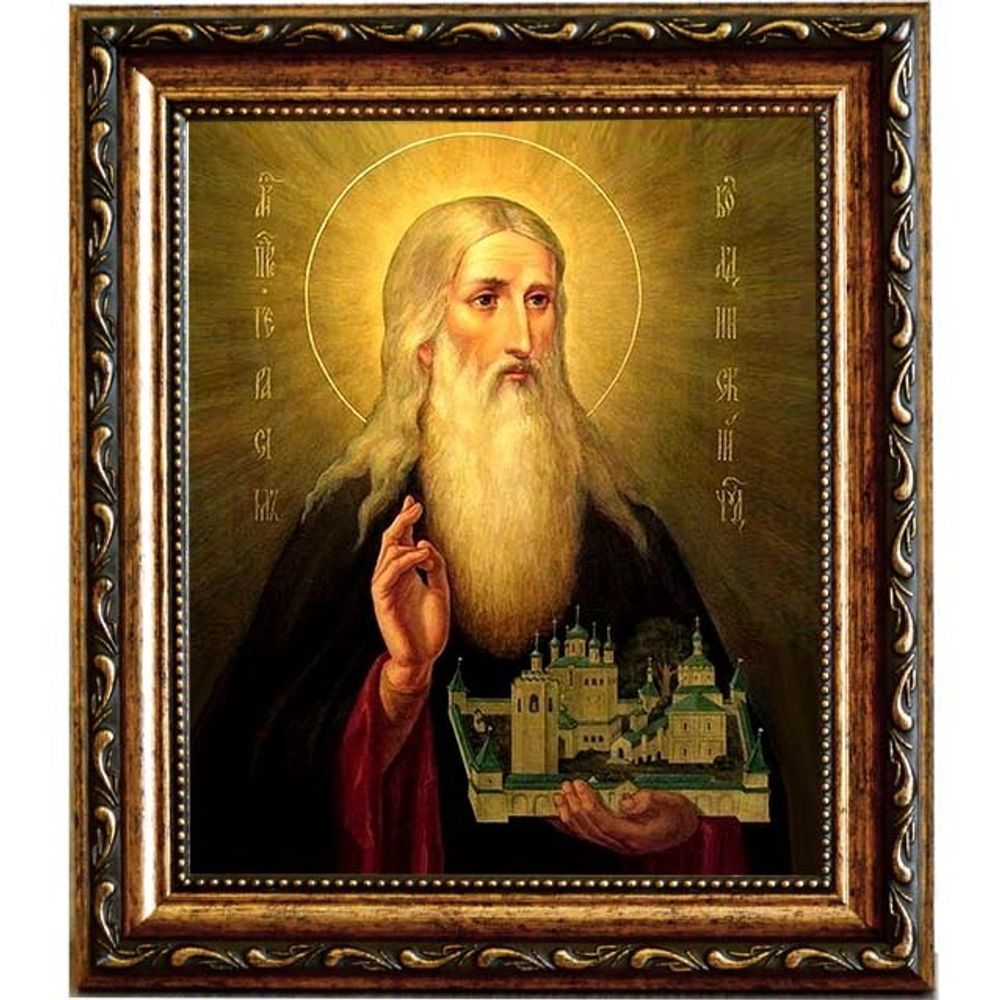 Герасим Болдинский Преподобный. Икона на холсте.