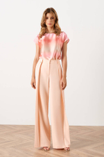 22993 Блузка женская (розовый мультиколор)