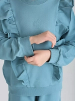 Костюм для девочки с брюками-палаццо на осень