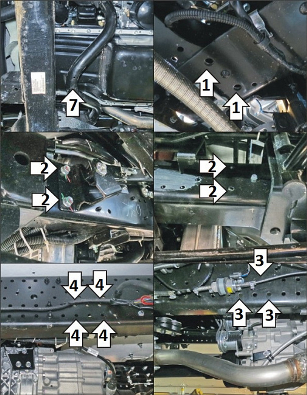 Защита стальная 3мм; Р; Д; КПП; РК Isuzu NPS 75 MOTODOR.26417