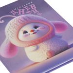 Дневник 1-11 класс 48 л., кожзам (твердая), печать, глиттер, ЮНЛАНДИЯ, "Пушистик", 107218