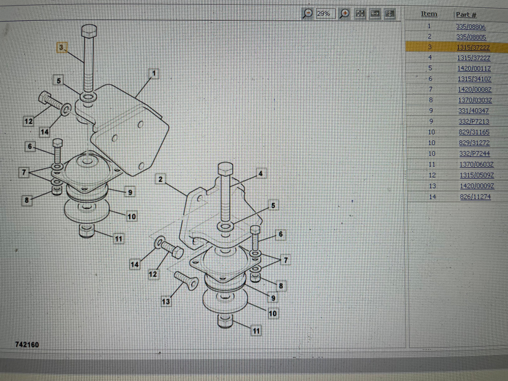 Болт подушки двигателя, кпп, кабины (М16 х 120 мм) | 1315/3722Z | Aries