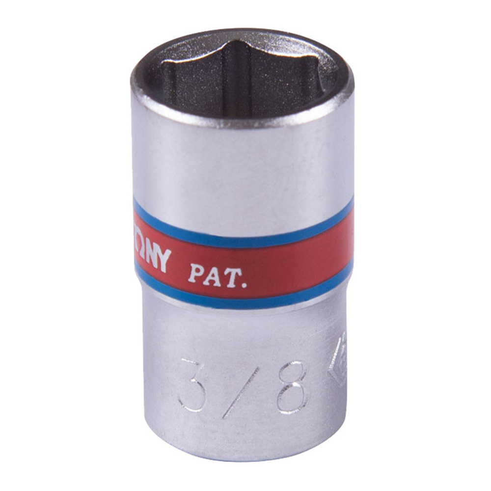 KING TONY (233512S) Головка торцевая стандартная шестигранная 1/4", дюймовая 3/8"