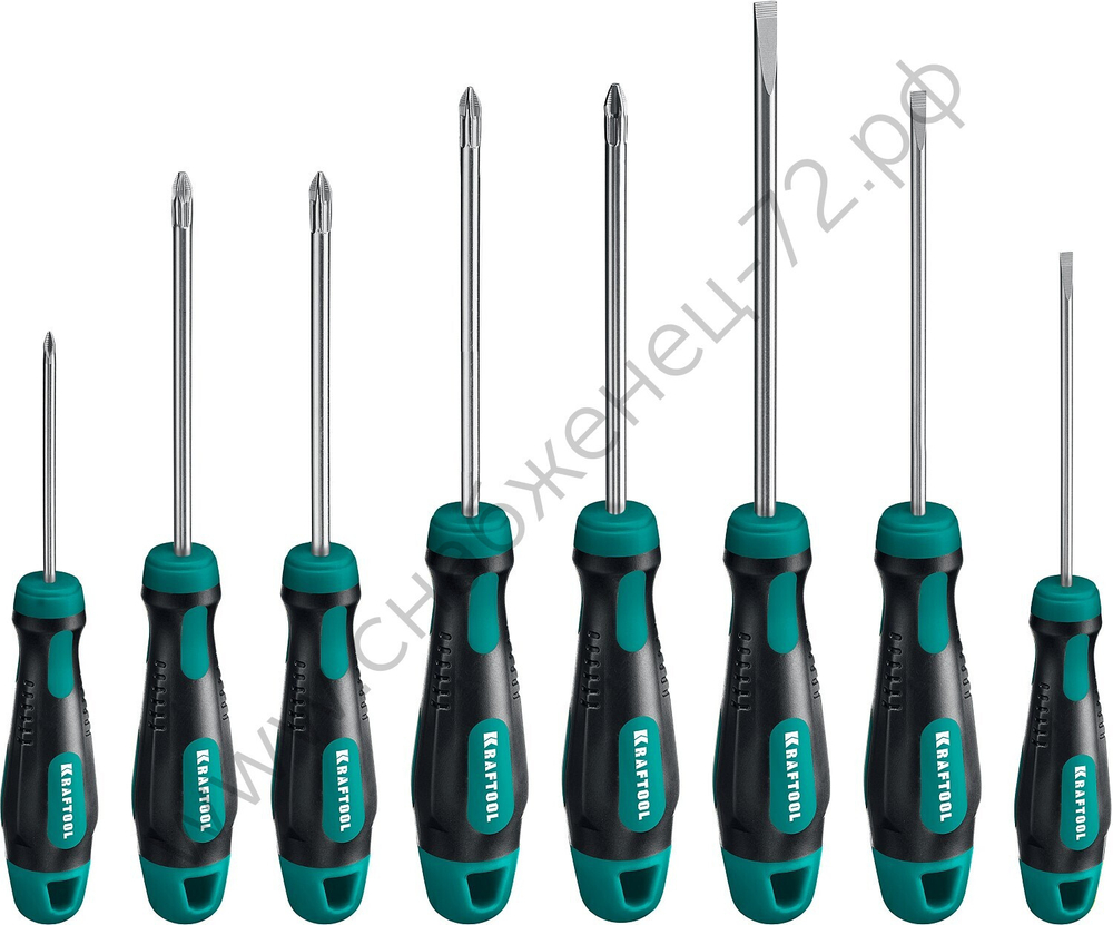 KRAFTOOL Х-Drive-8 8 шт, Набор отверток (250081-H8)