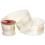 Лента для декорирования «Елочка» 6,3 см, 2,7 м, Золото/серебро