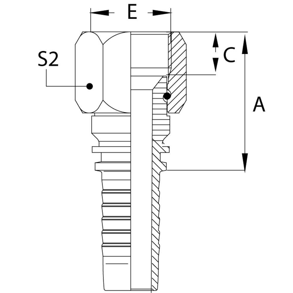 Фитинг DN 50 JIC (Г) 2.1/2