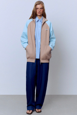 Толстовка на молнии с кантом