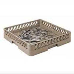 Кассета для мойки столовых приборов без перегородок (дно - мелкая сетка) 50*50*10 см, P.L.