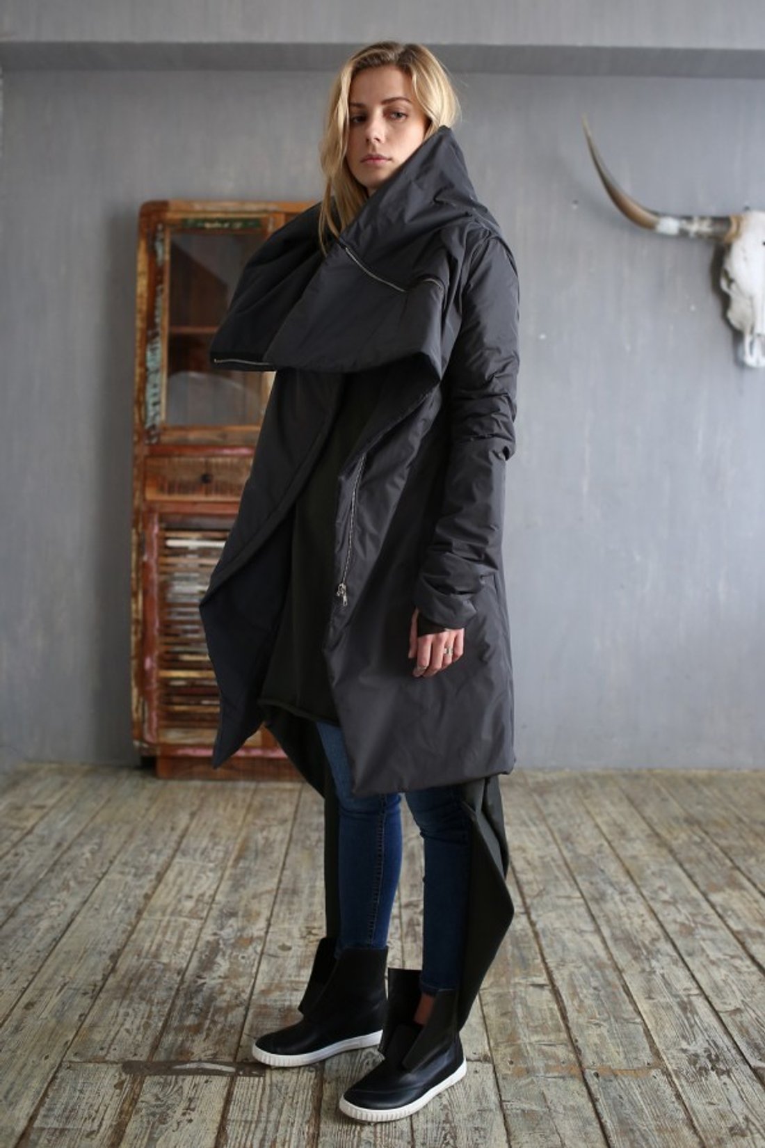 Пуховик «Wrap Anthracite»