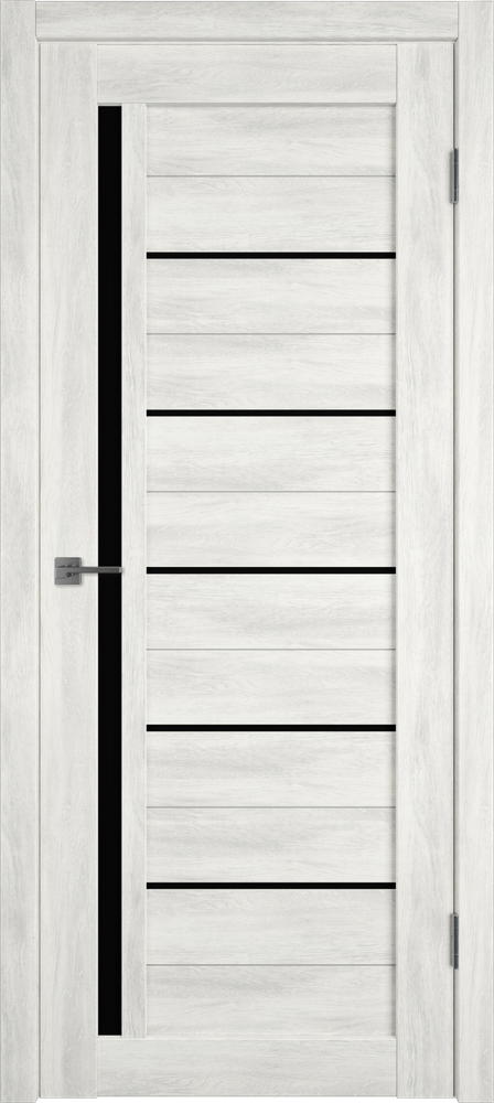 Дверь Atum 1 / Nord Vellum / Black Gloss / Владимирские двери