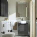 Тумба для ванной  - HAVBÄCK / TÖRNVIKEN /  HAVBАCK / TОRNVIKEN IKEA/ХАВБЕК / ТОРНВИКЕН ИКЕА, 79х62см, черный