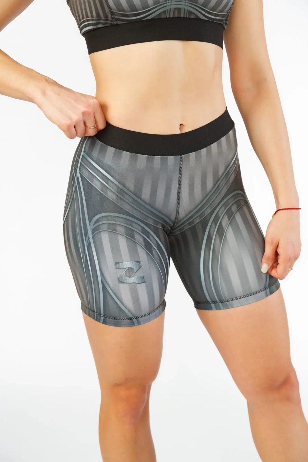 Шорты компрессионные женские QOZA, серый, s-xl