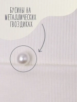 Шапка для девочки осенняя с бусинами