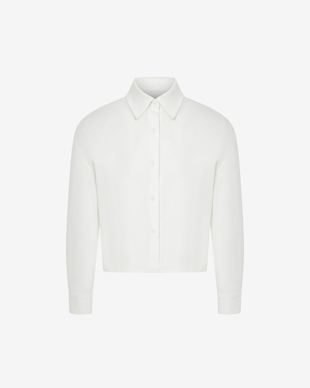 Укороченная рубашка из хлопка