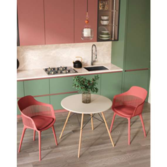 Стол Eames DSW NEW D80 бежевый