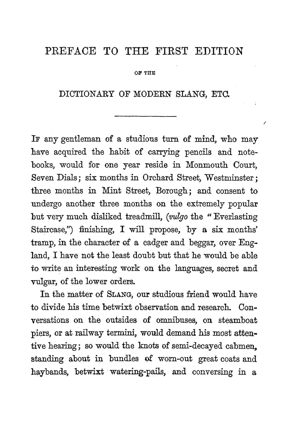 The Slang Dictionary. Or, the Vulgar Words, Street Phrases, and "Fast" Expressions of High and Low Society : Many with Their Etymology and a Few with Their History Traced | John Camden Hotten