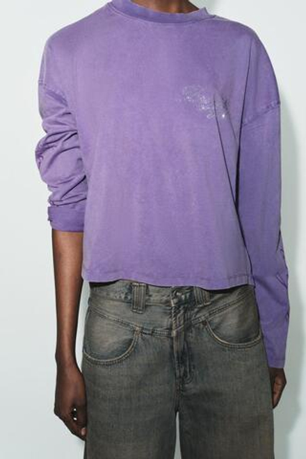 ZARA ФУТБОЛКА ОВЕРСАЙЗ BRATZ®, ЛИЛОВЫЙ