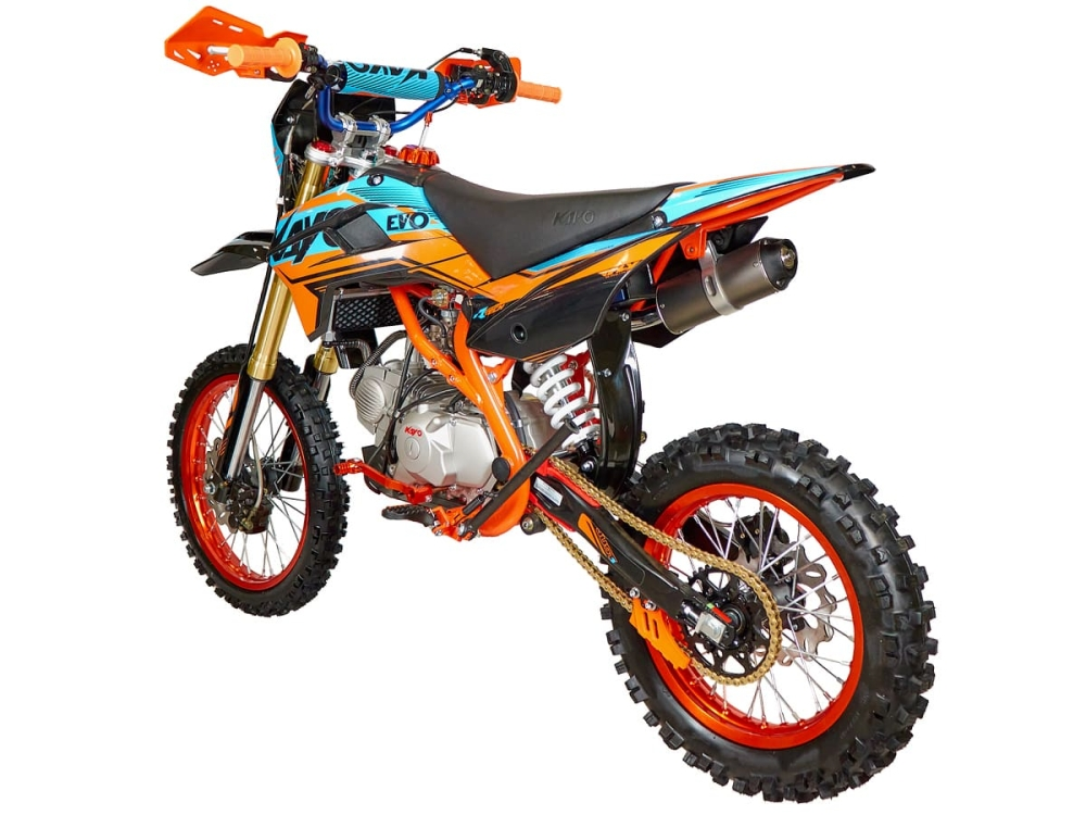 Питбайк KAYO EVOLUTION YX140EM 17/14 KRZ (механ. сцепл., эл. стартер 2022 г.)