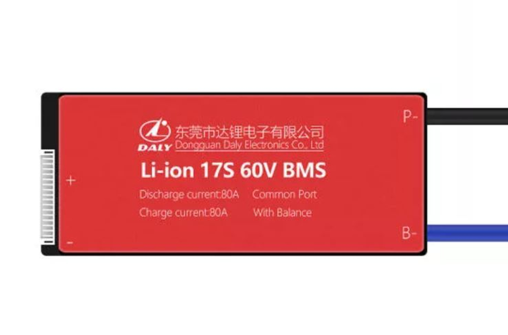 Плата контроля BMS Li-ion 17S 60V 80A