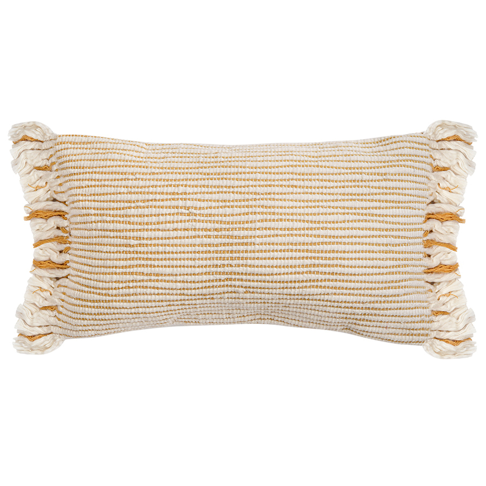 Чехол на подушку горчичного цвета clouds из коллекции ethnic, 35х60 см