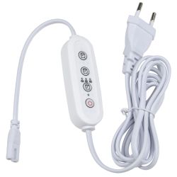 UST-E32 WHITE 2M Таймер с вилкой и разъемом L.N для фито светильника. 220В. 150Вт. Провод 2 метра. ТМ Uniel