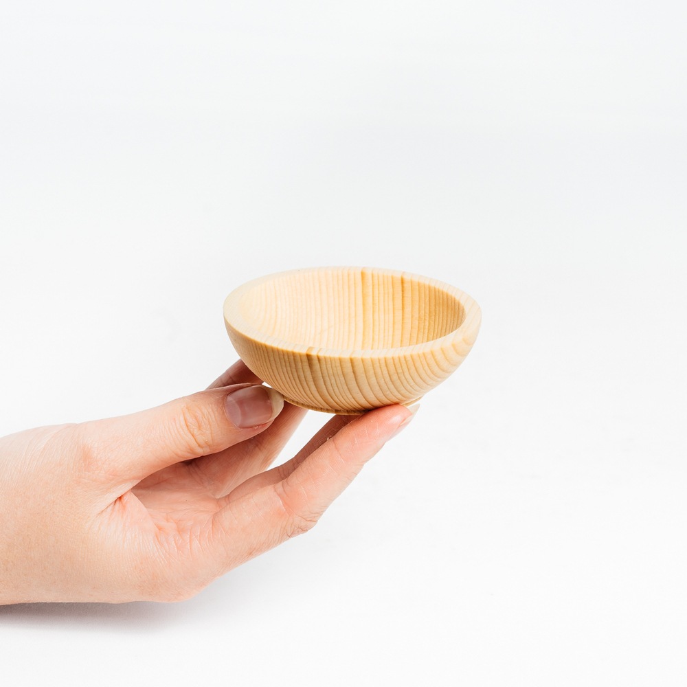 Деревянная чаша-соусница Art of Siberia для специй из кедра. T93