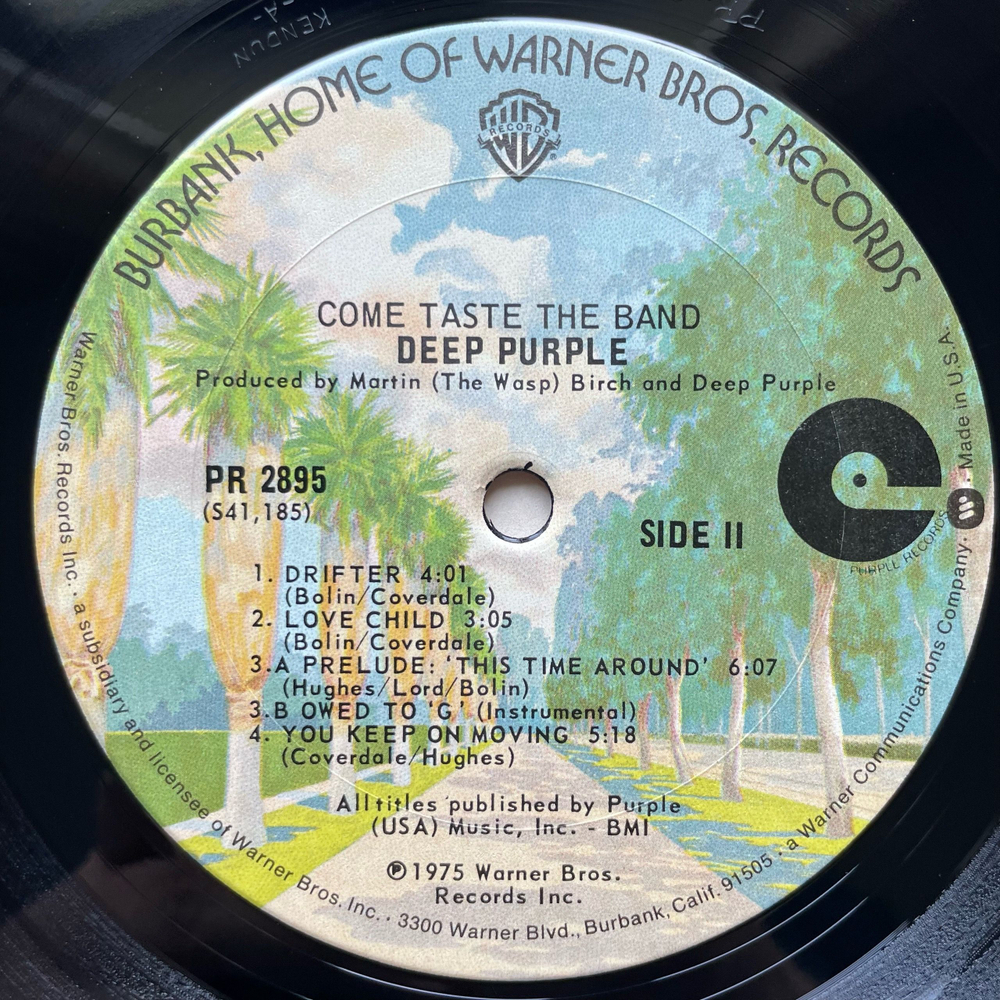 Винтажная виниловая пластинка LP Deep Purple Come Taste The Band (США 1975)