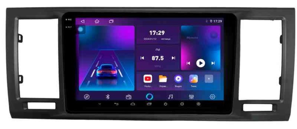 Магнитола для Volkswagen T6 Caravelle, Multivan, Transporter 2015-2019 - Parafar PF682LUX2RN2K на Android 13, QLED+2K, ТОП процессор, 4Гб+32Гб, CarPlay, 4G SIM-слот