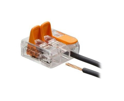 Клемма СМК 221-412 с рычагом 2х(0,2-4,0мм2) SBE-ccwcc-2 Smartbuy упаковка 100 шт.