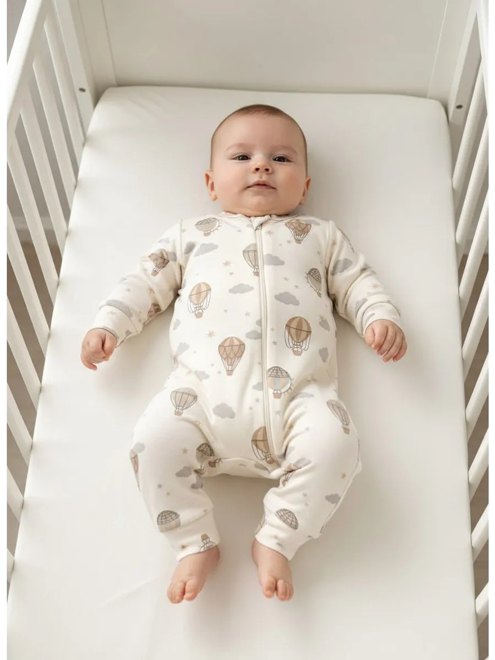 Комбинезон нательный "Облака" с манжетом