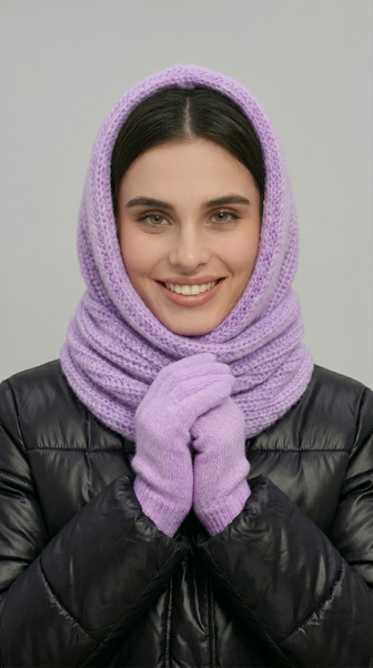 Пуховые и шерстяные снуды